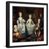 The Graham Children, 1742-William Hogarth-Framed Giclee Print