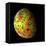 The Grail Free-Air Gravity Map of the Moon-null-Framed Stretched Canvas