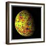 The Grail Free-Air Gravity Map of the Moon-null-Framed Photographic Print