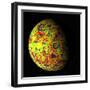 The Grail Free-Air Gravity Map of the Moon-null-Framed Photographic Print