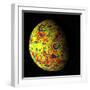 The Grail Free-Air Gravity Map of the Moon-null-Framed Photographic Print