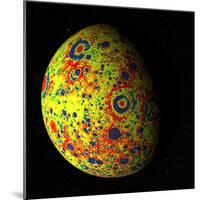 The Grail Free-Air Gravity Map of the Moon-null-Mounted Photographic Print