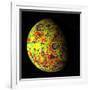 The Grail Free-Air Gravity Map of the Moon-null-Framed Photographic Print