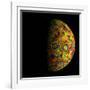 The Grail Free-Air Gravity Map of the Moon-null-Framed Photographic Print