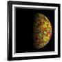 The Grail Free-Air Gravity Map of the Moon-null-Framed Photographic Print