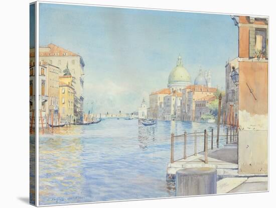 The Gran Canal, Venice, with the Santa Maria Della Salute, 1910-Gunnar Widforss-Stretched Canvas