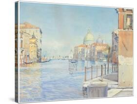 The Gran Canal, Venice, with the Santa Maria Della Salute, 1910-Gunnar Widforss-Stretched Canvas