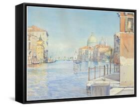 The Gran Canal, Venice, with the Santa Maria Della Salute, 1910-Gunnar Widforss-Framed Stretched Canvas