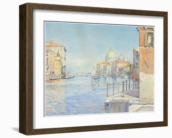 The Gran Canal, Venice, with the Santa Maria Della Salute, 1910-Gunnar Widforss-Framed Giclee Print