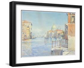 The Gran Canal, Venice, with the Santa Maria Della Salute, 1910-Gunnar Widforss-Framed Giclee Print