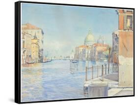 The Gran Canal, Venice, with the Santa Maria Della Salute, 1910-Gunnar Widforss-Framed Stretched Canvas