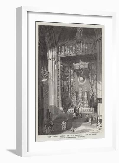 The Grand Altar of the Cathedral of Seville-David Roberts-Framed Giclee Print