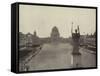 The Grand Basin from the Peristyle-null-Framed Stretched Canvas