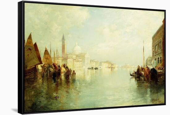 The Grand Canal. 1887-Thomas Moran-Framed Stretched Canvas