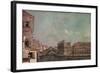 The Grand Canal above the Rialto, c.1760-Francesco Guardi-Framed Giclee Print