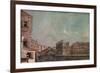 The Grand Canal above the Rialto, c.1760-Francesco Guardi-Framed Giclee Print
