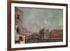 The Grand Canal above the Rialto, c.1760-Francesco Guardi-Framed Giclee Print