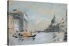 The Grand Canal and Church of Santa Maria Della Salute, Venice (Watercolour)-Hercules Brabazon Brabazon-Stretched Canvas