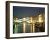 The Grand Canal and Rialto Bridge at Dusk, Venice, Unesco World Heritage Site, Veneto, Italy-Sergio Pitamitz-Framed Photographic Print