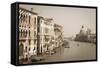 The Grand Canal and the Domed Santa Maria Della Salute, Venice, Veneto, Italy, Europe-Amanda Hall-Framed Stretched Canvas