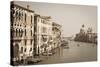 The Grand Canal and the Domed Santa Maria Della Salute, Venice, Veneto, Italy, Europe-Amanda Hall-Stretched Canvas