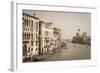 The Grand Canal and the Domed Santa Maria Della Salute, Venice, Veneto, Italy, Europe-Amanda Hall-Framed Photographic Print