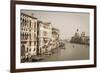 The Grand Canal and the Domed Santa Maria Della Salute, Venice, Veneto, Italy, Europe-Amanda Hall-Framed Photographic Print