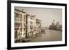 The Grand Canal and the Domed Santa Maria Della Salute, Venice, Veneto, Italy, Europe-Amanda Hall-Framed Photographic Print