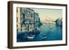 The Grand Canal and the Domed Santa Maria Della Salute, Venice, Veneto, Italy, Europe-Amanda Hall-Framed Photographic Print