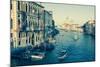 The Grand Canal and the Domed Santa Maria Della Salute, Venice, Veneto, Italy, Europe-Amanda Hall-Mounted Photographic Print