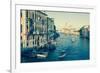 The Grand Canal and the Domed Santa Maria Della Salute, Venice, Veneto, Italy, Europe-Amanda Hall-Framed Photographic Print