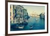 The Grand Canal and the Domed Santa Maria Della Salute, Venice, Veneto, Italy, Europe-Amanda Hall-Framed Photographic Print