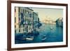 The Grand Canal and the Domed Santa Maria Della Salute, Venice, Veneto, Italy, Europe-Amanda Hall-Framed Photographic Print