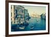 The Grand Canal and the Domed Santa Maria Della Salute, Venice, Veneto, Italy, Europe-Amanda Hall-Framed Photographic Print