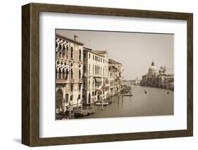 The Grand Canal and the Domed Santa Maria Della Salute, Venice, Veneto, Italy, Europe-Amanda Hall-Framed Photographic Print