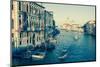 The Grand Canal and the Domed Santa Maria Della Salute, Venice, Veneto, Italy, Europe-Amanda Hall-Mounted Photographic Print