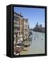 The Grand Canal and the Domed Santa Maria Della Salute, Venice, Veneto, Italy-Amanda Hall-Framed Stretched Canvas