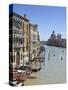 The Grand Canal and the Domed Santa Maria Della Salute, Venice, Veneto, Italy-Amanda Hall-Stretched Canvas