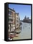 The Grand Canal and the Domed Santa Maria Della Salute, Venice, Veneto, Italy-Amanda Hall-Framed Stretched Canvas