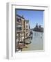 The Grand Canal and the Domed Santa Maria Della Salute, Venice, Veneto, Italy-Amanda Hall-Framed Photographic Print