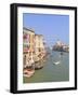 The Grand Canal and the Domed Santa Maria Della Salute, Venice, Veneto, Italy-Amanda Hall-Framed Photographic Print