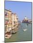 The Grand Canal and the Domed Santa Maria Della Salute, Venice, Veneto, Italy-Amanda Hall-Mounted Photographic Print