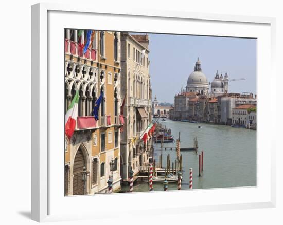 The Grand Canal and the Domed Santa Maria Della Salute, Venice, Veneto, Italy-null-Framed Photographic Print