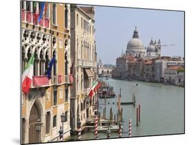 The Grand Canal and the Domed Santa Maria Della Salute, Venice, Veneto, Italy-null-Mounted Photographic Print