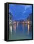 The Grand Canal at Dawn from Rialto Bridge, Venice, Italy-Rob Tilley-Framed Stretched Canvas