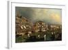 The Grand Canal at the [Rio di] Ca’ Foscari, c.1740-1743-Michele Marieschi-Framed Giclee Print