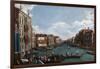 The Grand Canal at Venice-Canaletto-Framed Giclee Print