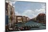 The Grand Canal at Venice-Canaletto-Mounted Premium Giclee Print