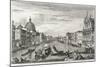 The Grand Canal Between San Simone Piccolo and Santa Chiara, c.1740-41-Michele Marieschi-Mounted Giclee Print