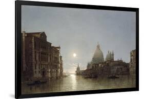 The Grand Canal by Moonlight-Henry Pether-Framed Giclee Print